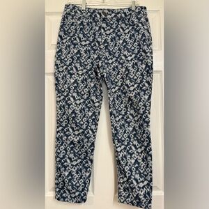 Chico’s Platinum Ikat print pull on jeans